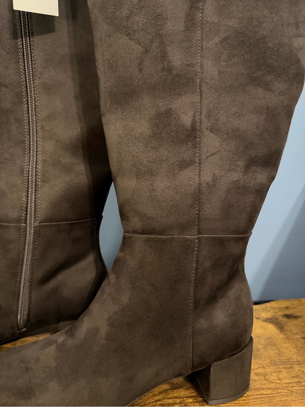 NEW Bandolino Womens Addyson Tall Wde Calf Block Heel, Dark Brown Boots, Size 8 - Picture 4 of 8